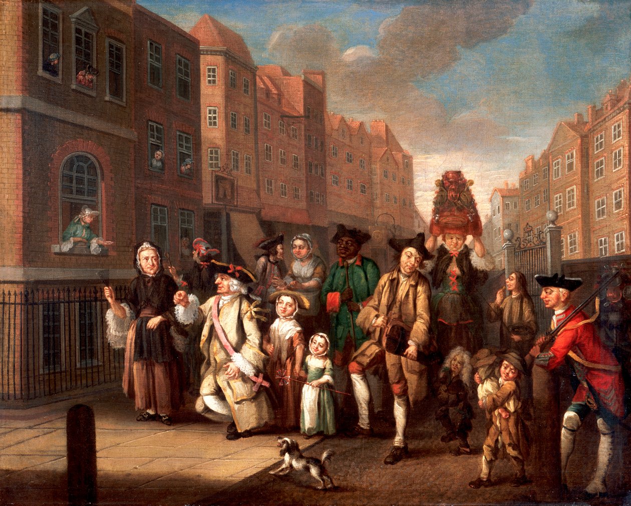 „Majowy poranek”, c1760 autorstwa John Collet