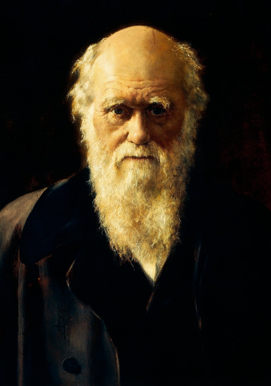 Portret Karola Darwina autorstwa John Collier