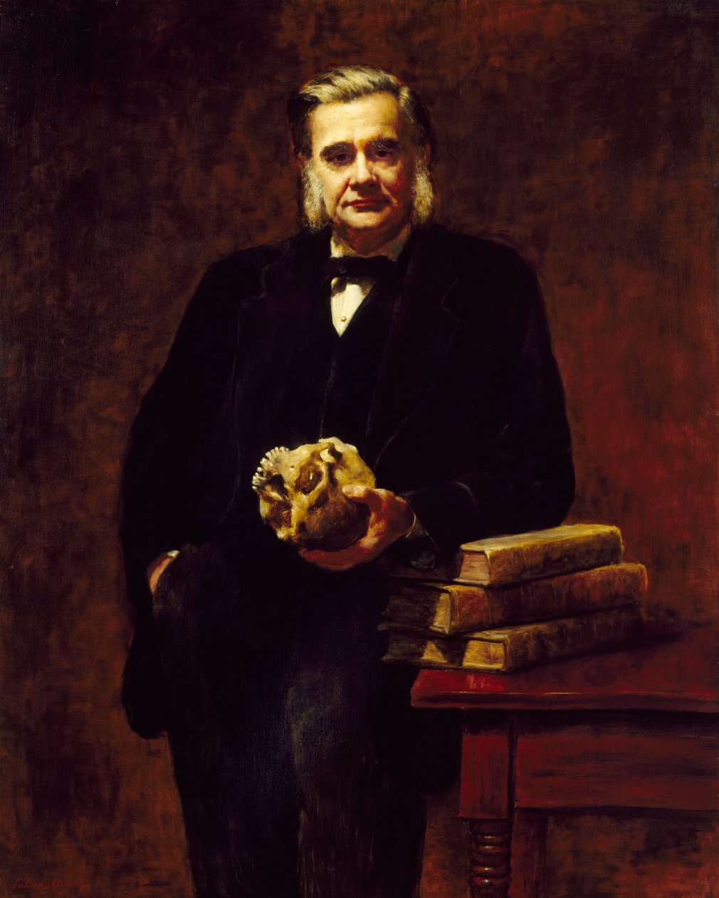 Thomas Huxley (1825-95) 1883 (óleo sobre tela) polonês autorstwa John Collier