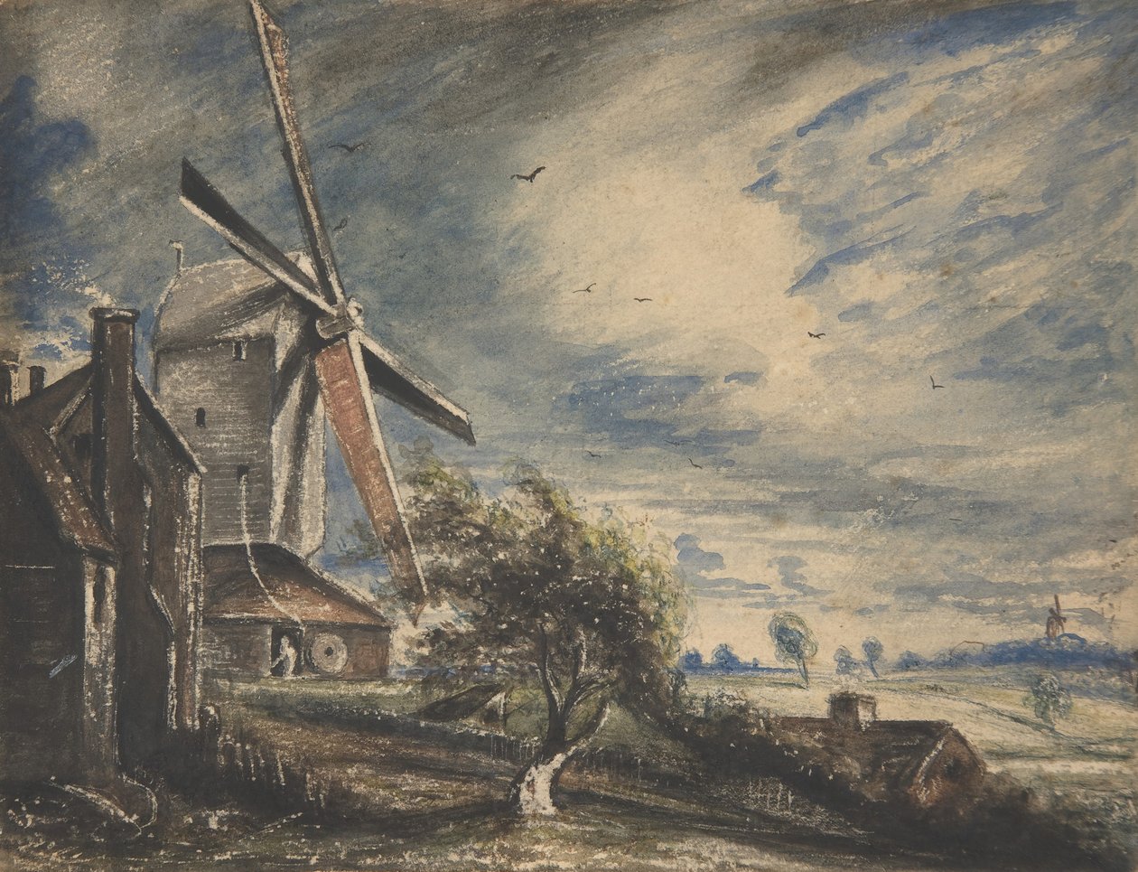 Młyn w pobliżu Colchester, 1833. autorstwa John Constable