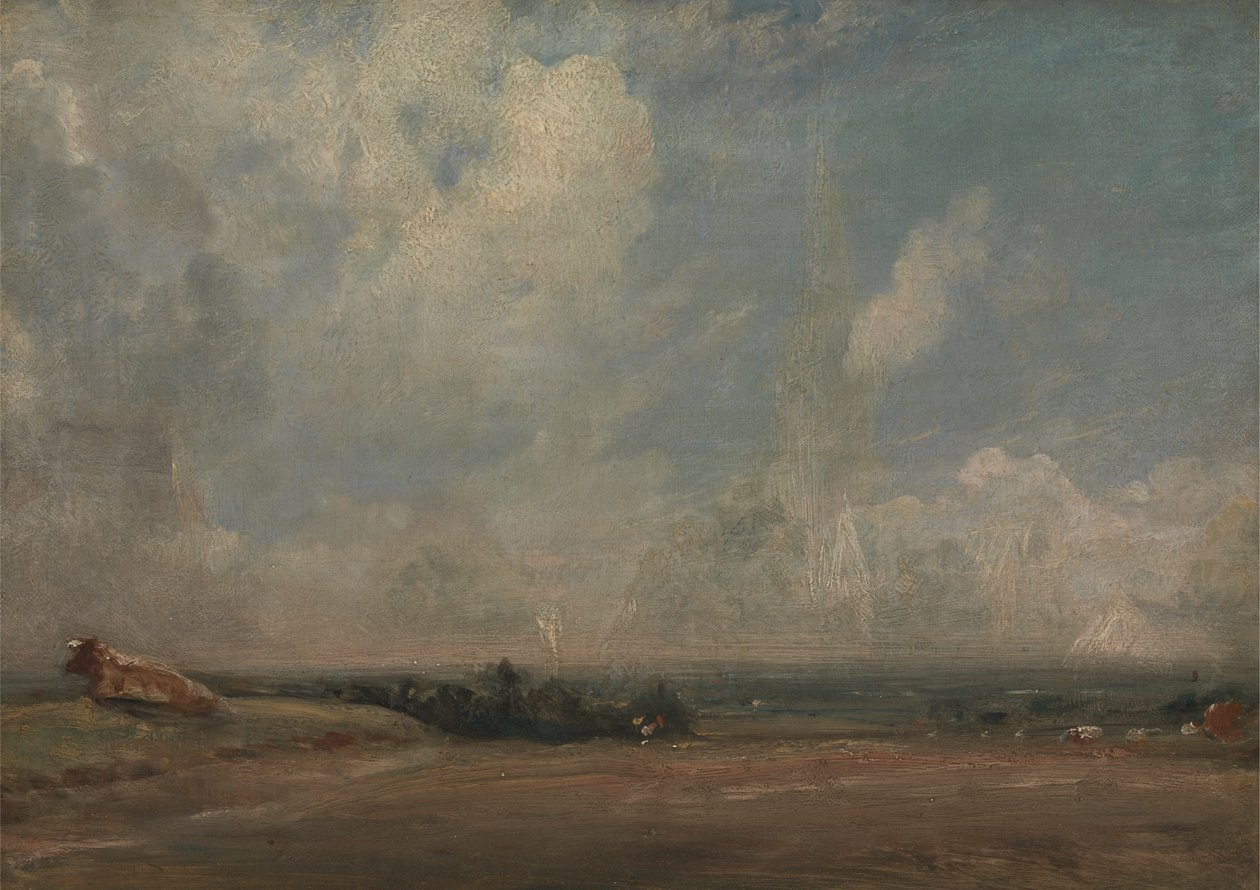 Widok z Hampstead Heath (?) autorstwa John Constable
