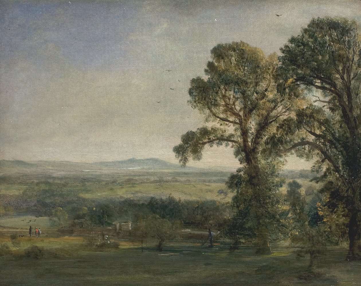 Bardon Hill, Coleorton Hall, ca. 1823. autorstwa John Constable