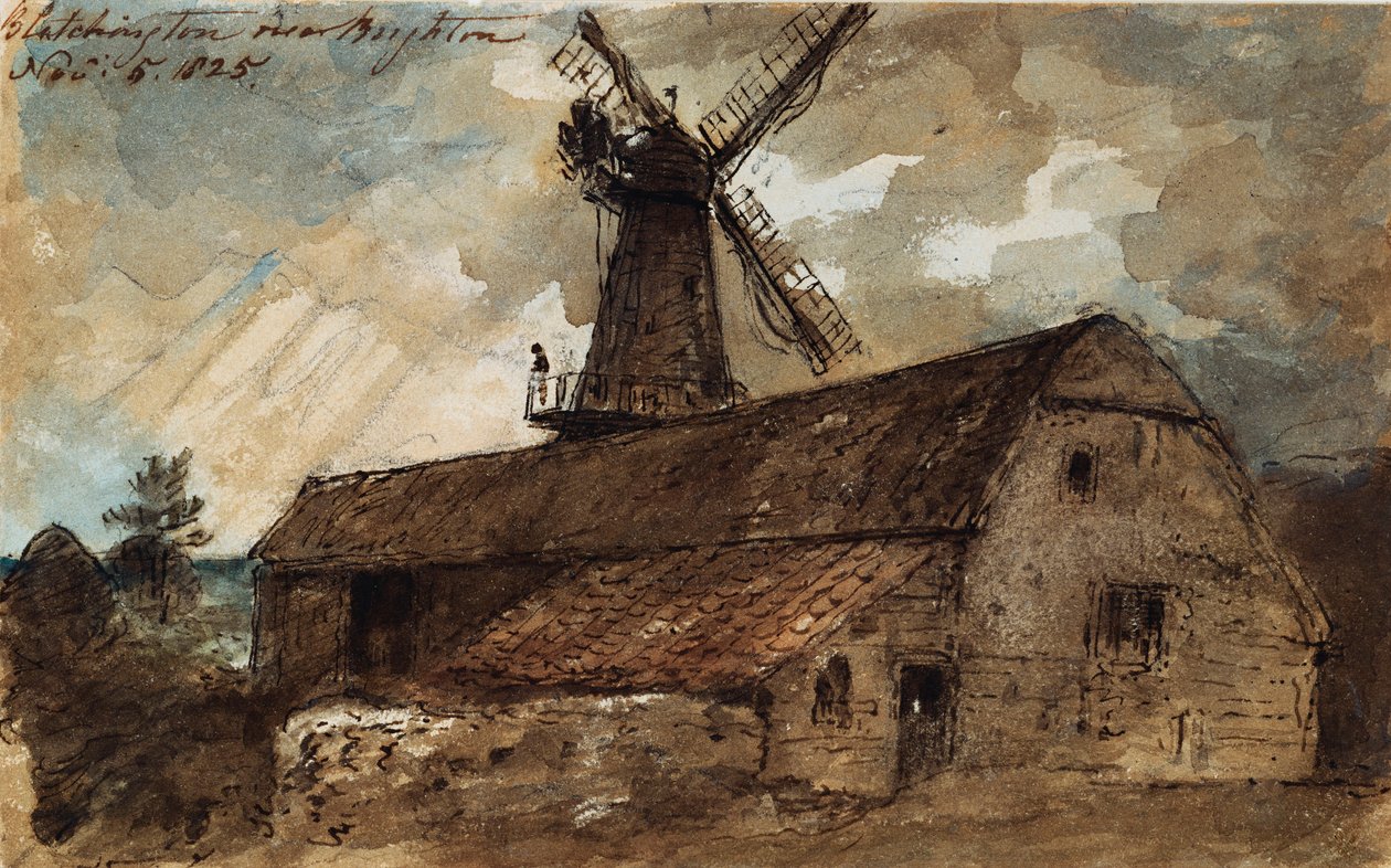 Blatchington Mill niedaleko Brighton, 1825 autorstwa John Constable