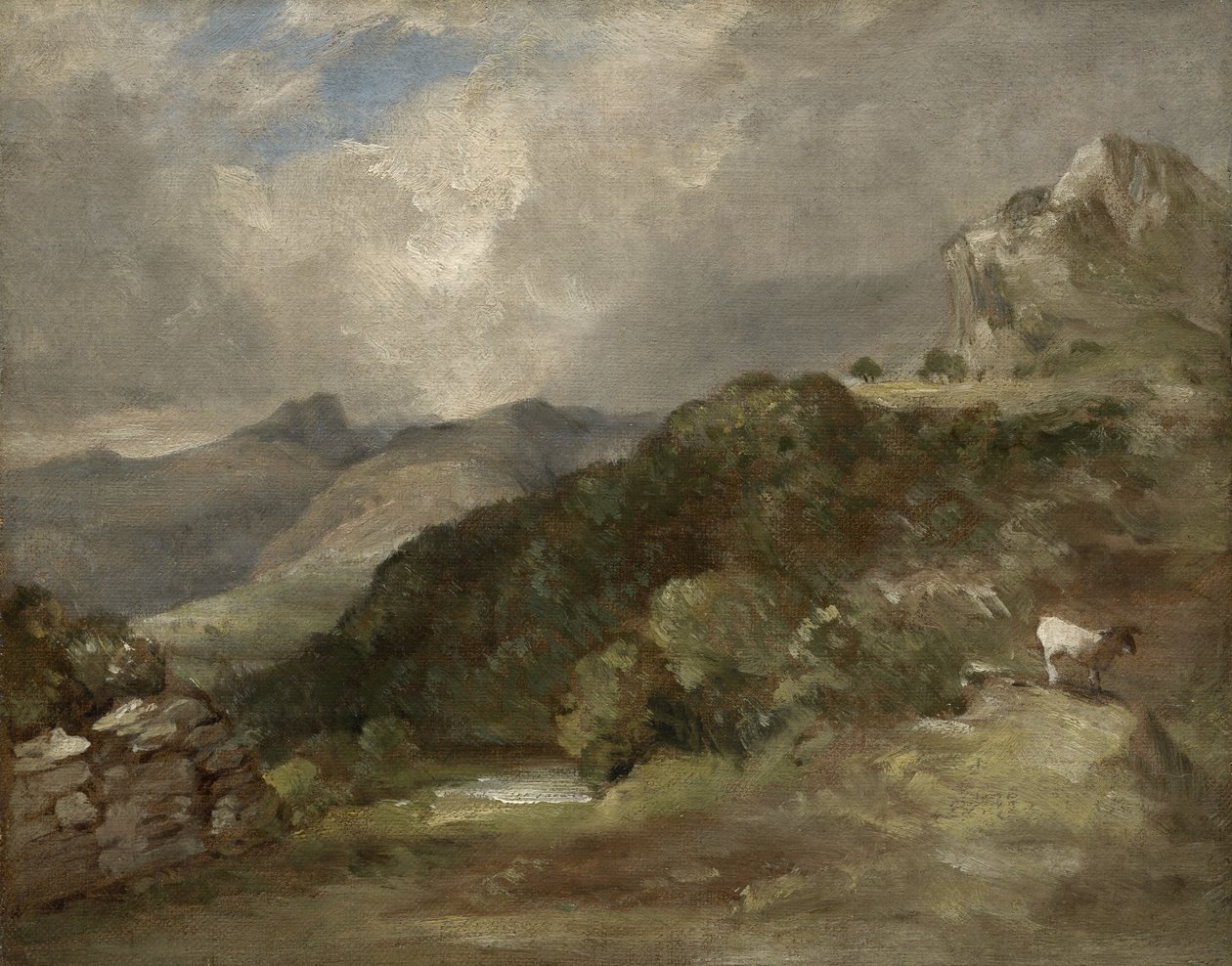 Bow Fell, Cumberland, 1807 autorstwa John Constable