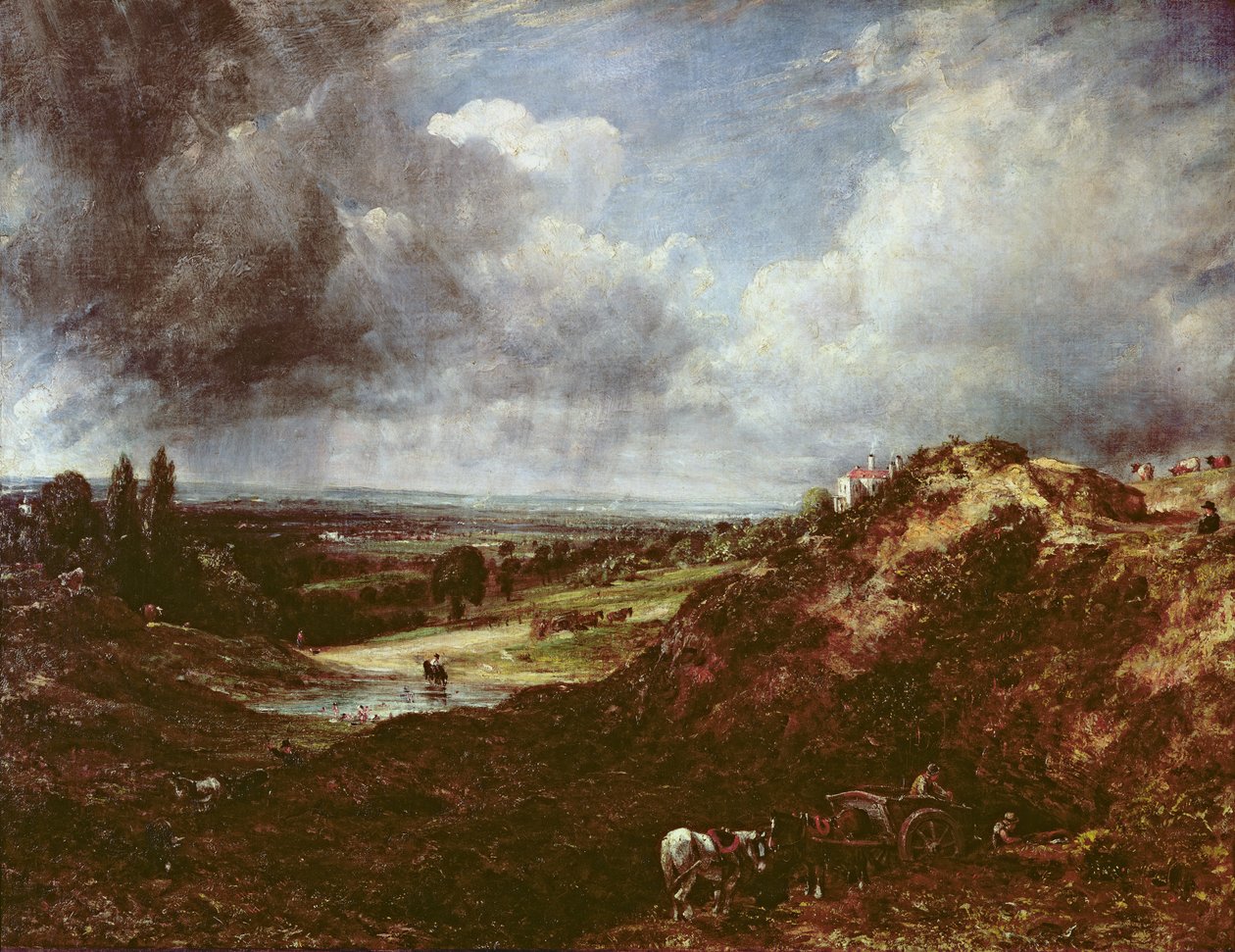 Branch Hill Pond, Hampstead Heath, 1828 autorstwa John Constable