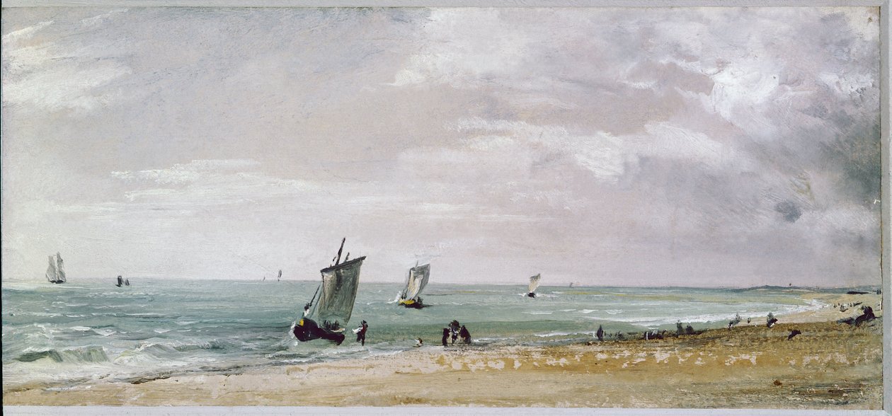 Plaża w Brighton (olej na płótnie) autorstwa John Constable