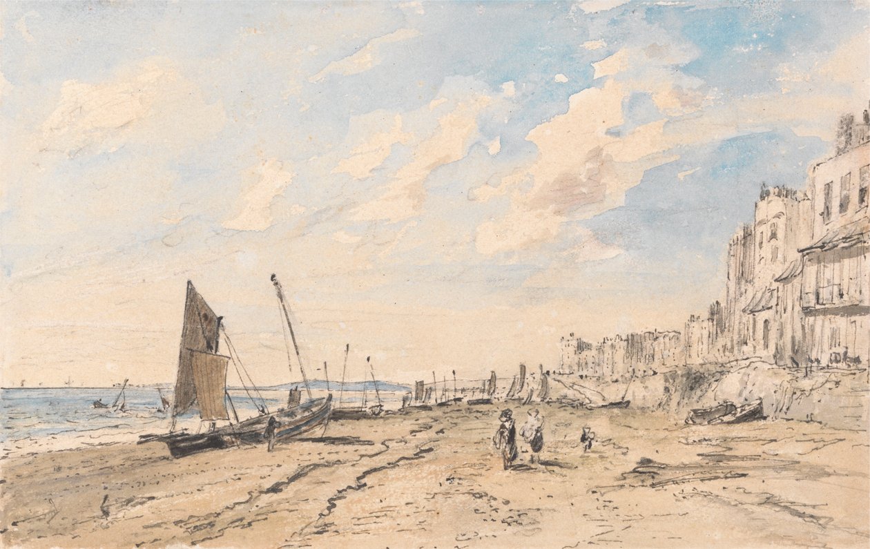 Brighton Beach patrząc na zachód autorstwa John Constable
