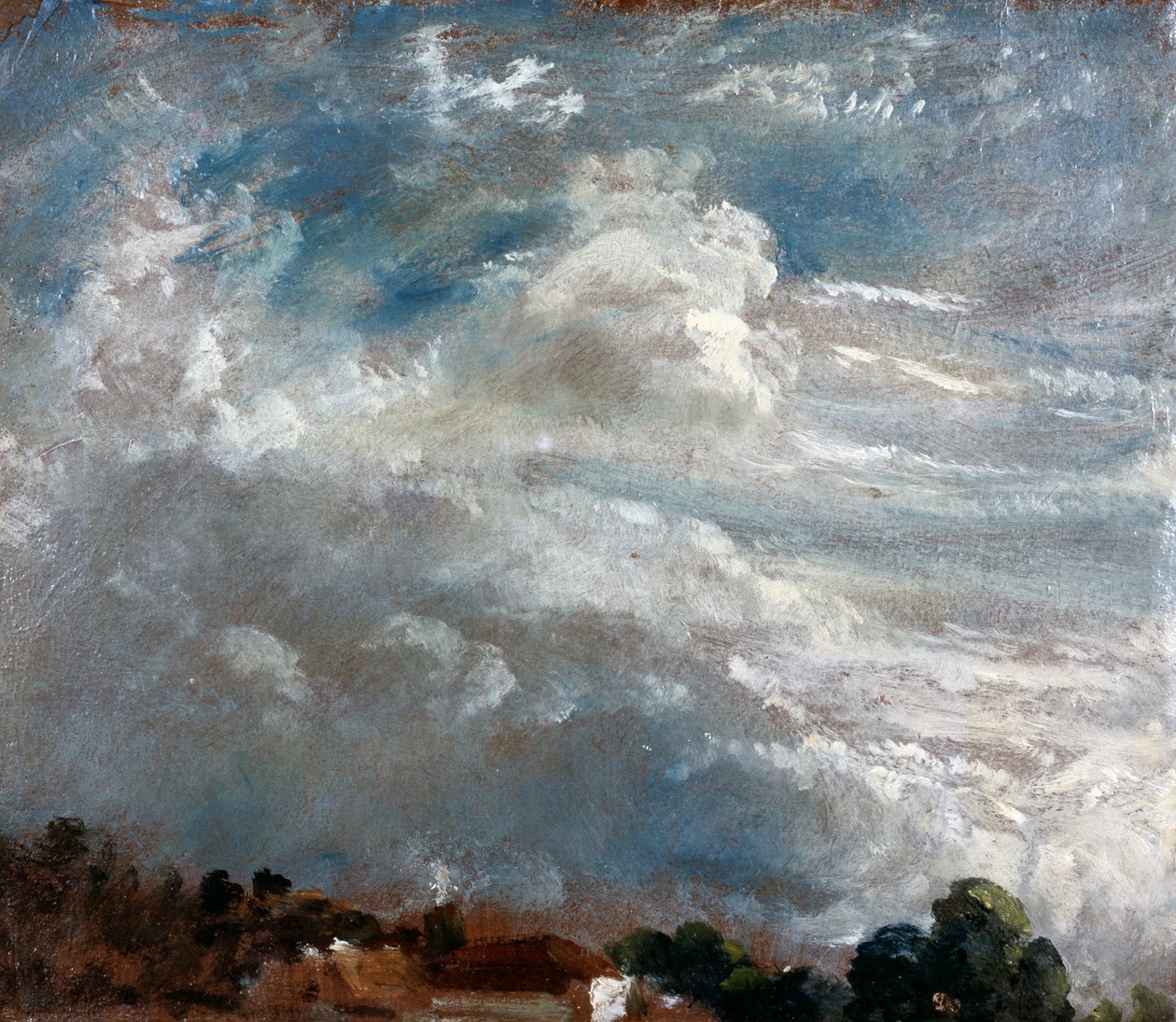 Badanie chmury: horyzont drzew autorstwa John Constable