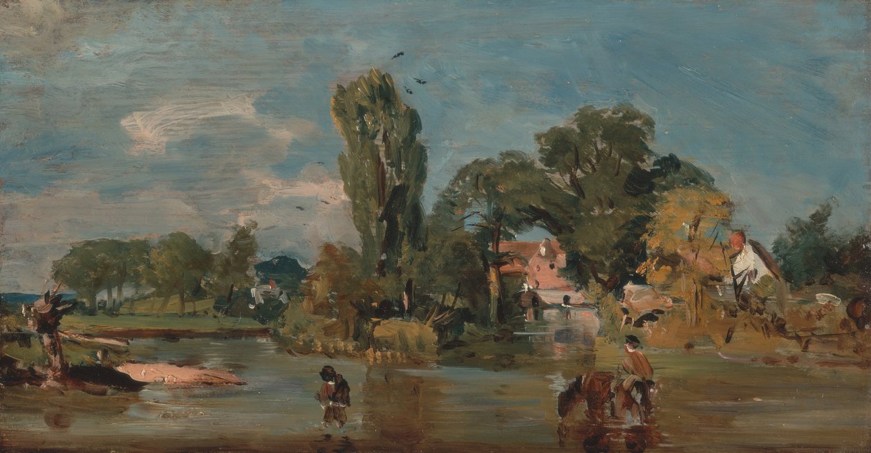 Flatford Mill, w latach 1810-1811. autorstwa John Constable
