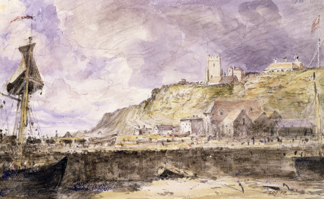 Port Folkestone, 1833 (wc) autorstwa John Constable