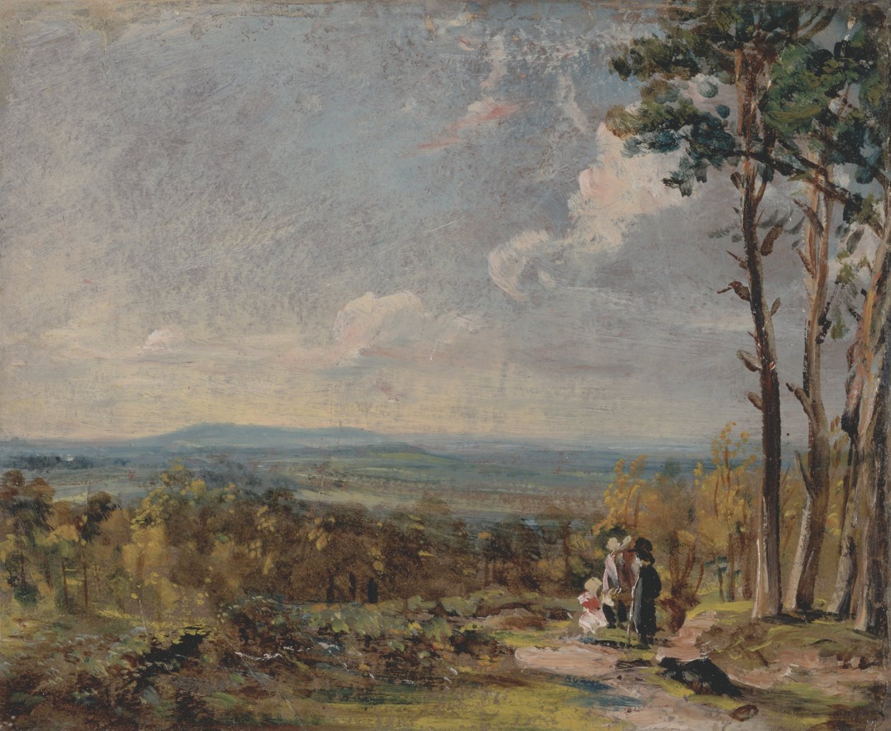 Hampstead Heath patrząc w kierunku Harrow autorstwa John Constable