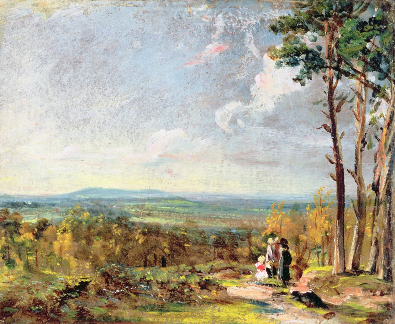 Hampstead Heath patrzący w stronę Harrow autorstwa John Constable