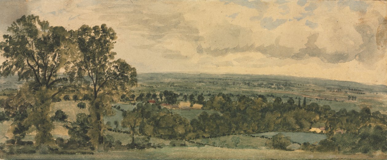 Krajobraz (akwarela) autorstwa John Constable