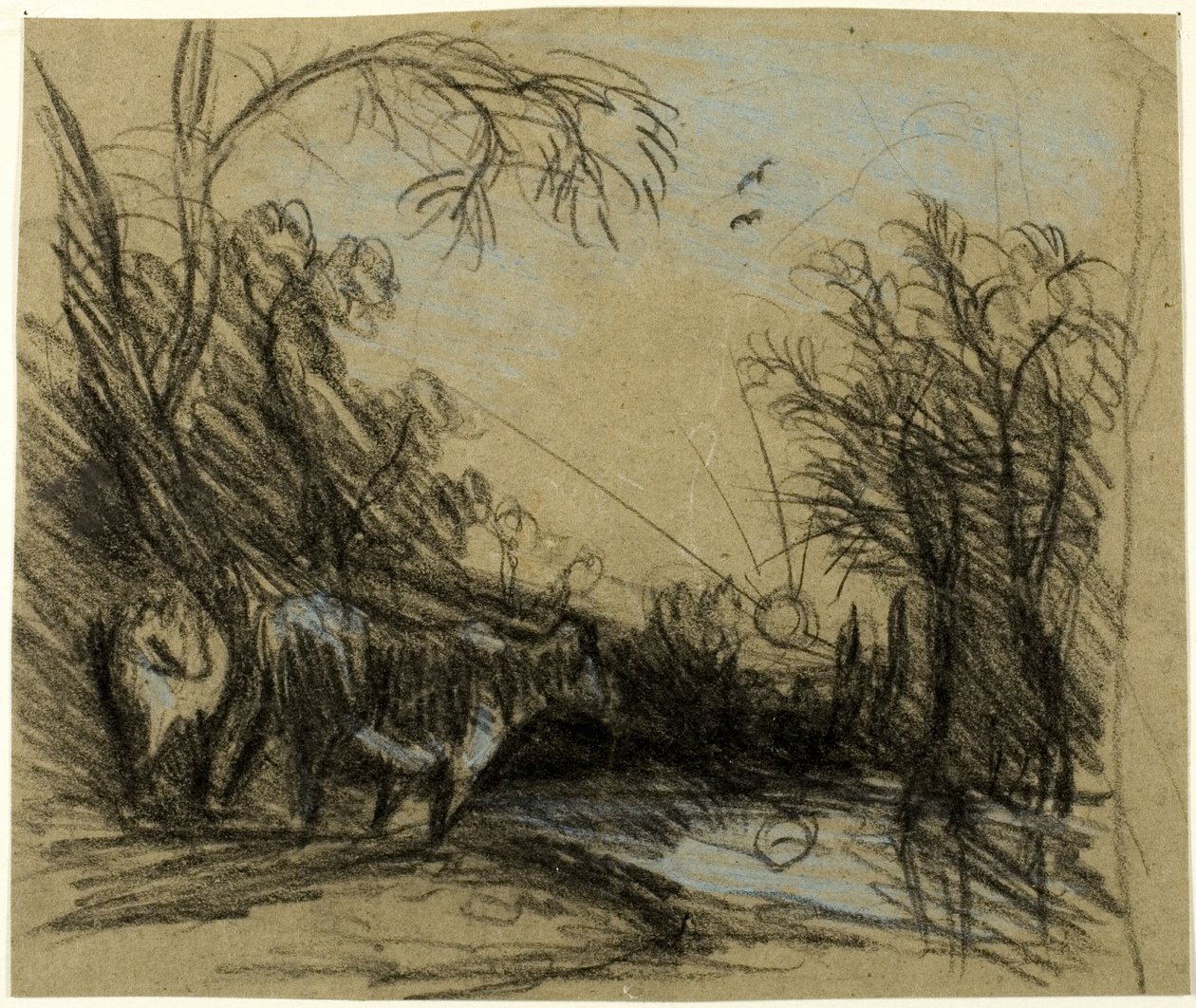 Krajobraz z krowami autorstwa John Constable