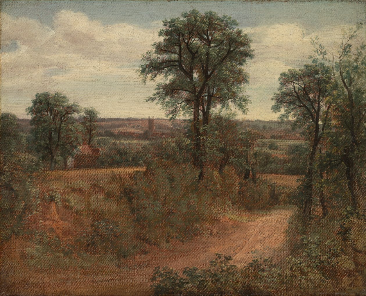 Lane w pobliżu Dedham autorstwa John Constable