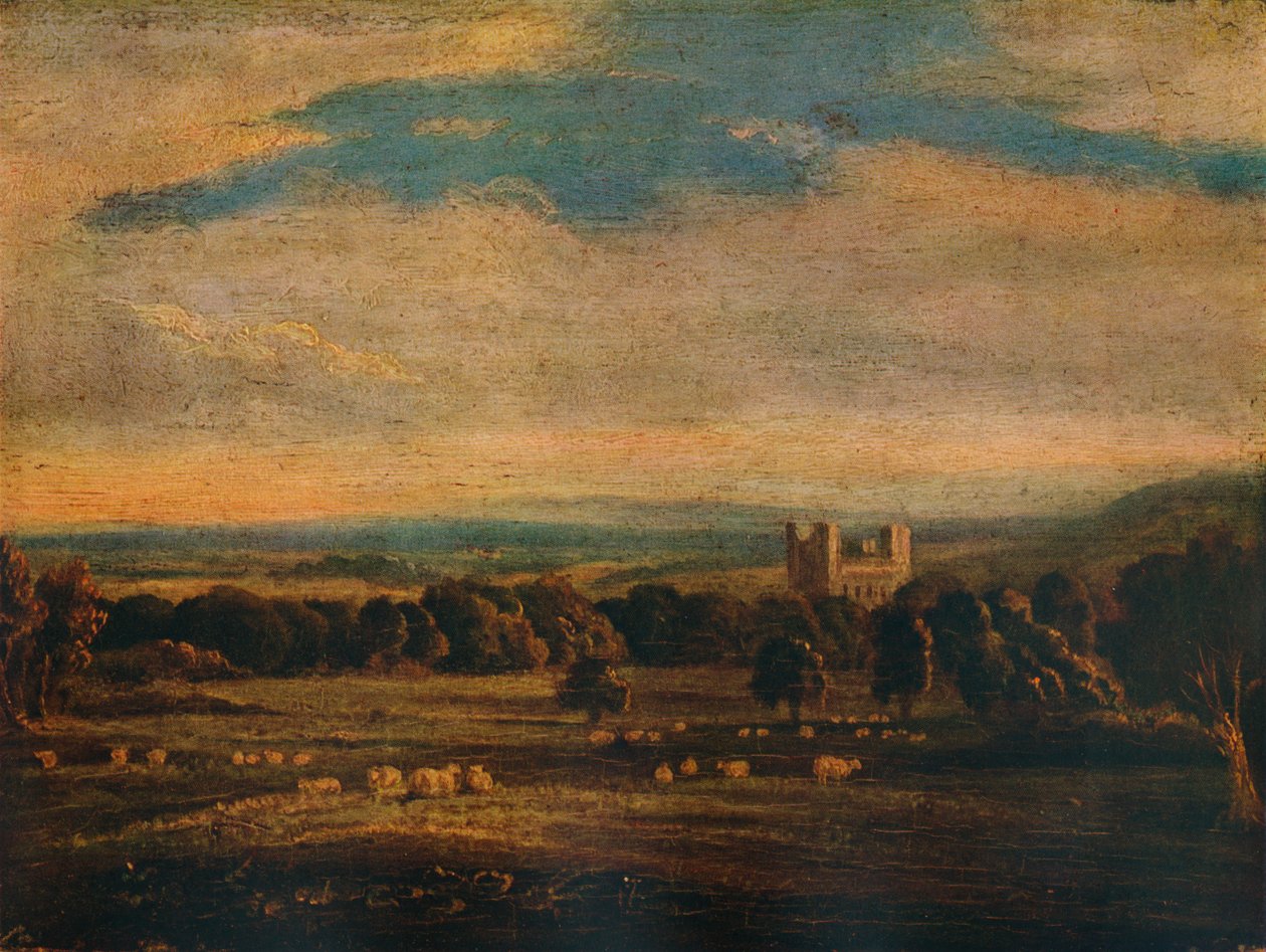 Zamek Naworth, ok. 1826 r. autorstwa John Constable