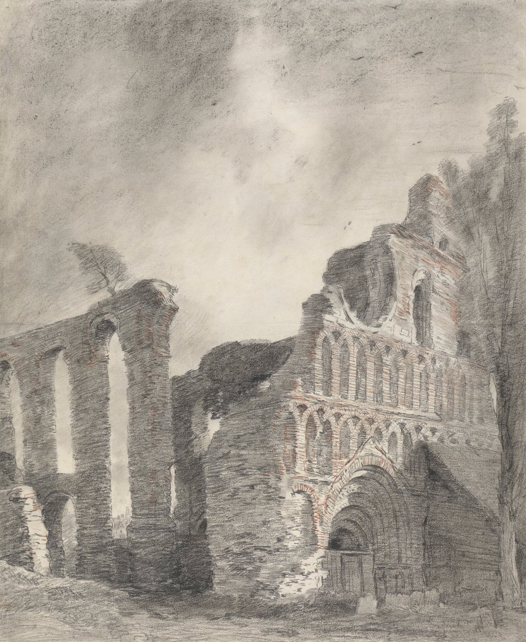Ruiny klasztoru św. Botolpha w Colchester autorstwa John Constable