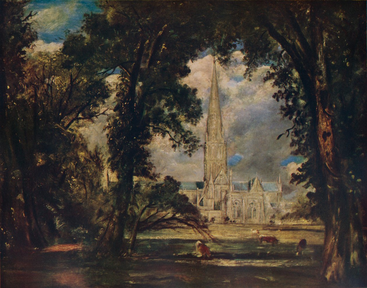 Katedra w Salisbury, ok. 1823 r. autorstwa John Constable