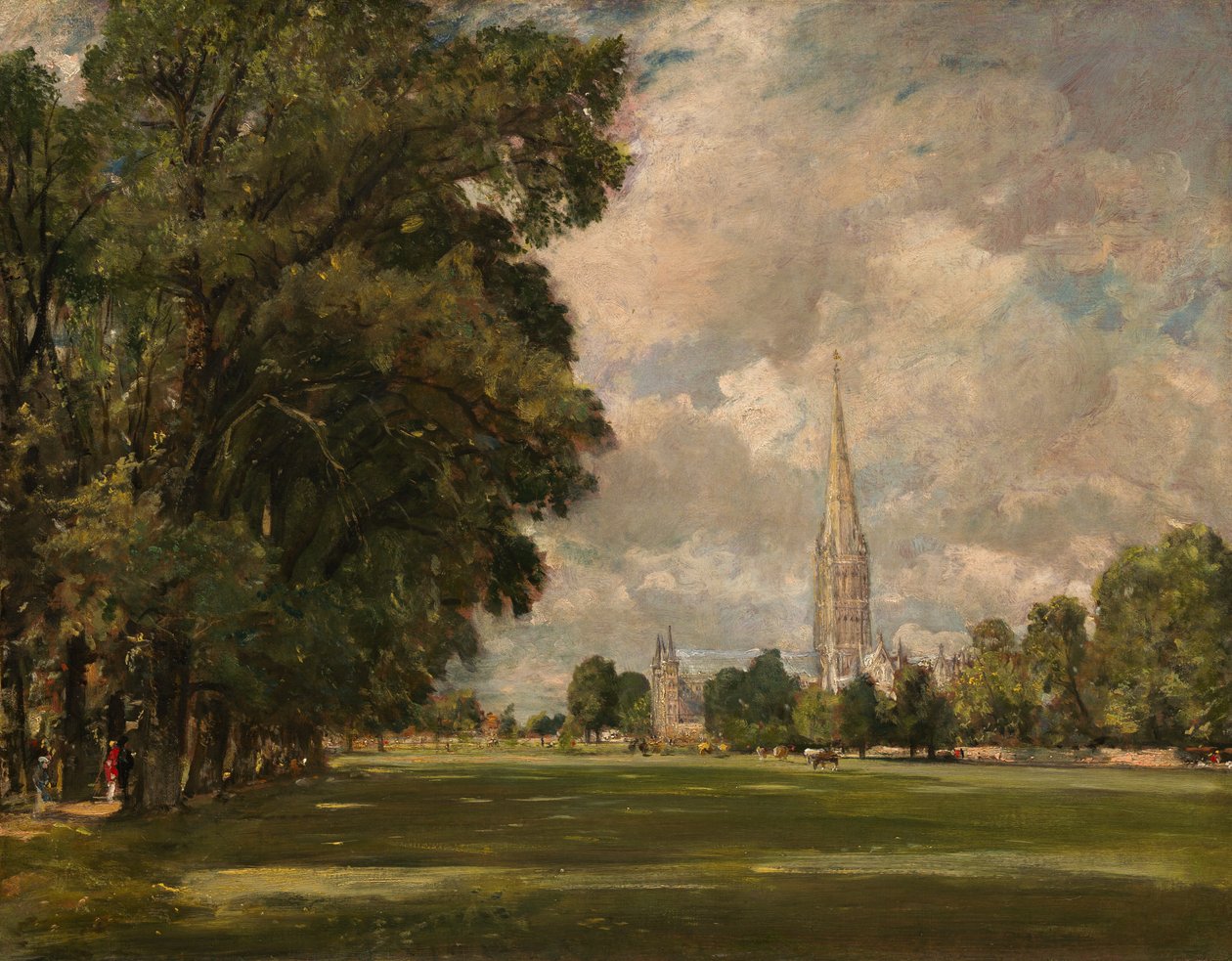 Katedra w Salisbury z Lower Marsh Close autorstwa John Constable