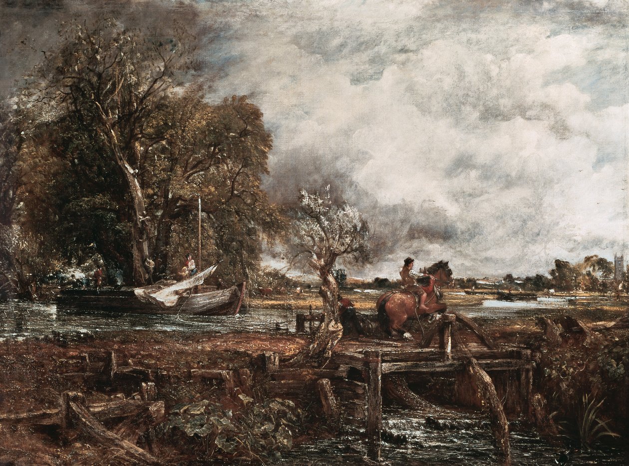 Skaczący koń, ok. 1825 r. autorstwa John Constable