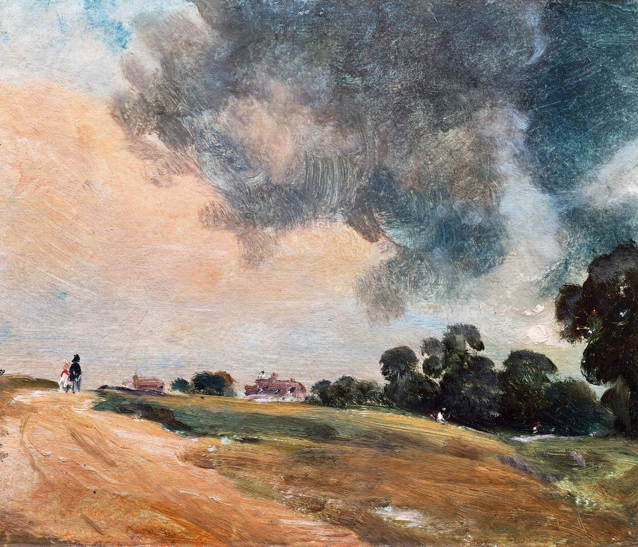 Zobacz w Hampstead, patrząc na wschód? autorstwa John Constable