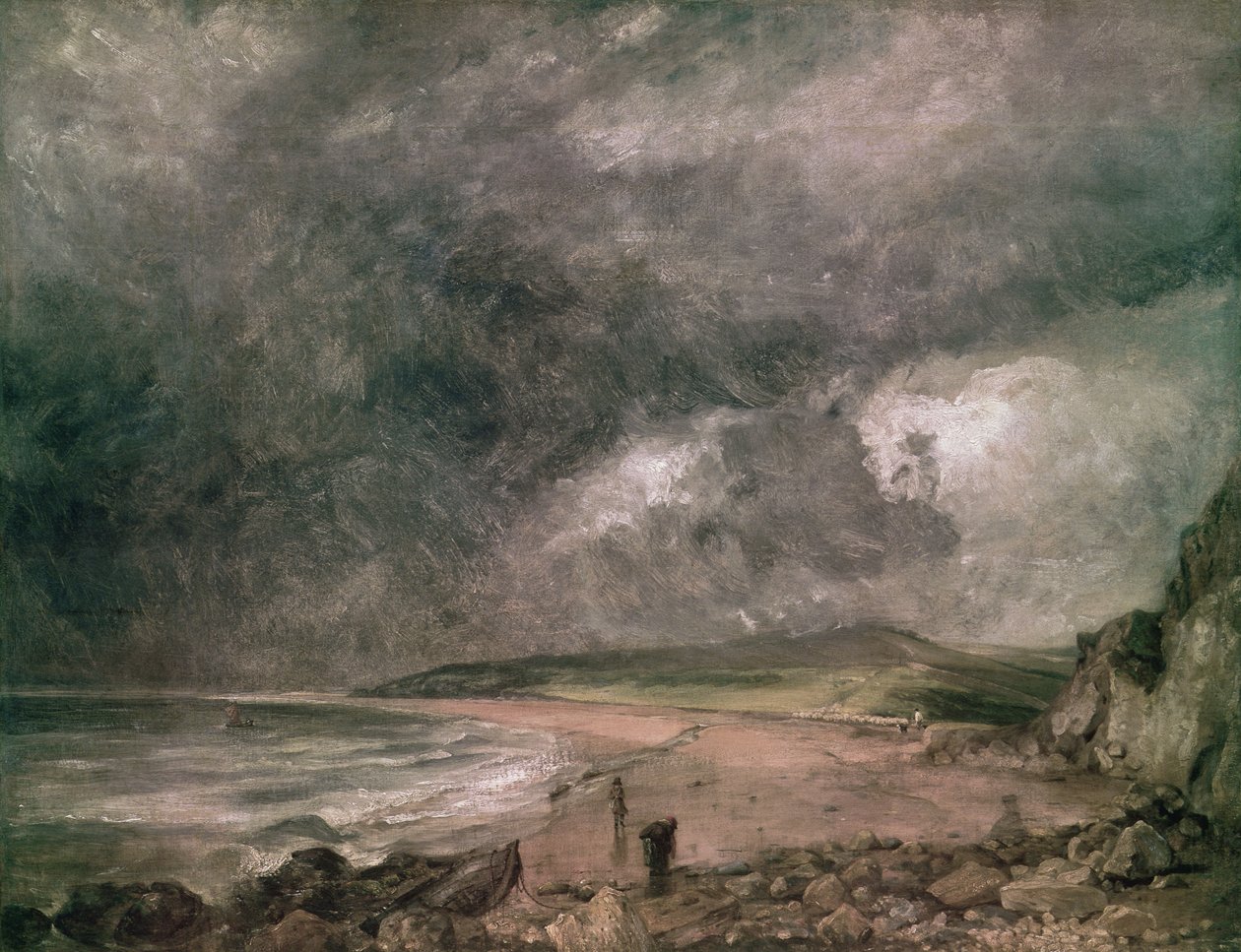 Zatoka Weymouth i zbliżająca się burza autorstwa John Constable