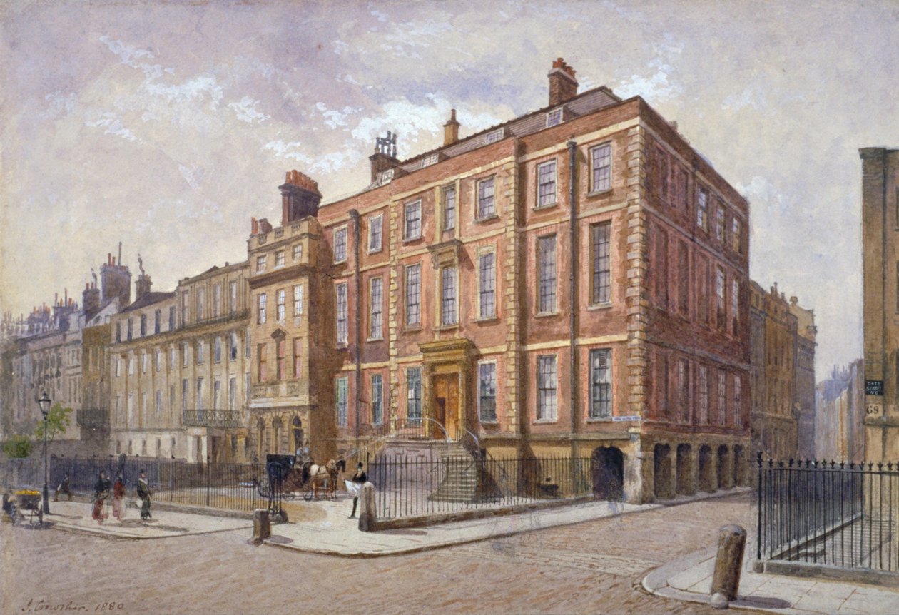 Newcastle House, Holborn, Londyn, 1880 autorstwa John Crowther