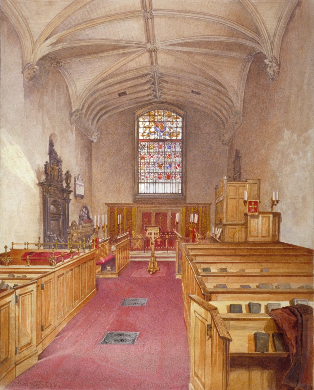 Rolls Chapel, Chancery Lane, Londyn, 1886 r. autorstwa John Crowther
