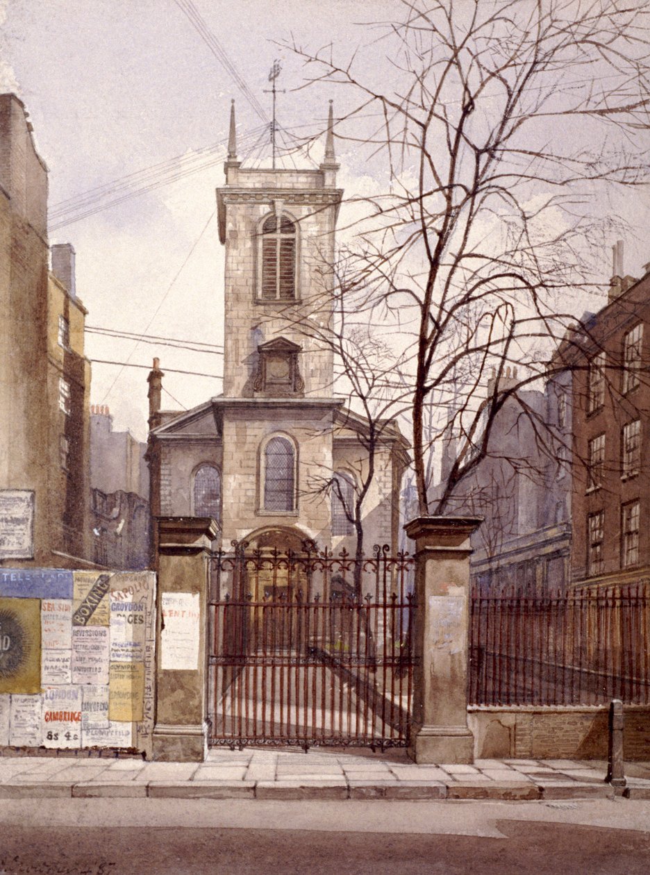 St Olave Jewry, Londyn, 1887 autorstwa John Crowther