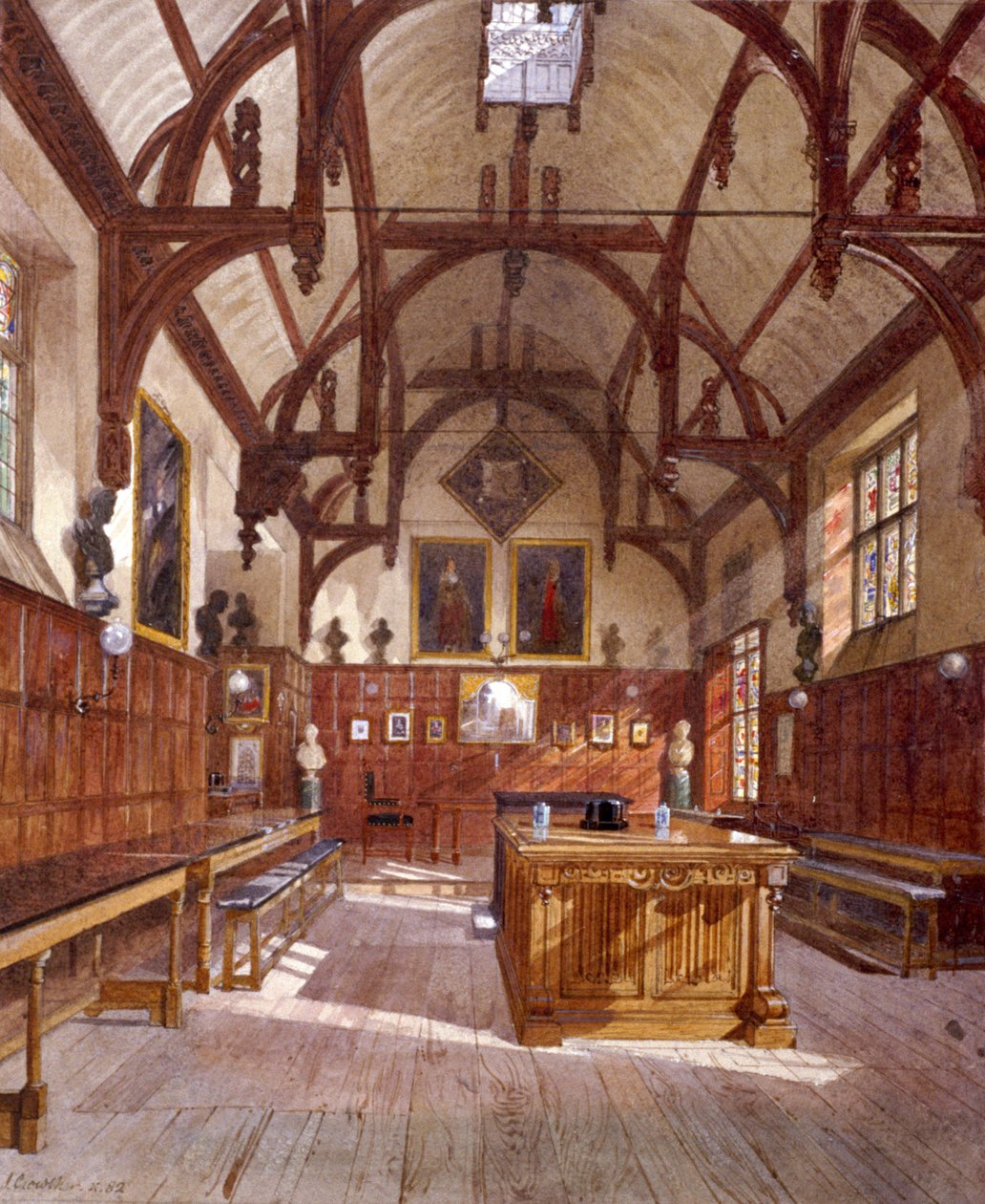 Hala Staple Inn, Londyn, 1882 r. autorstwa John Crowther