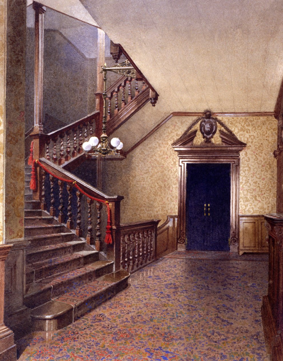 Tallow Chandlers Hall, Londyn, ok. 1890 r. autorstwa John Crowther