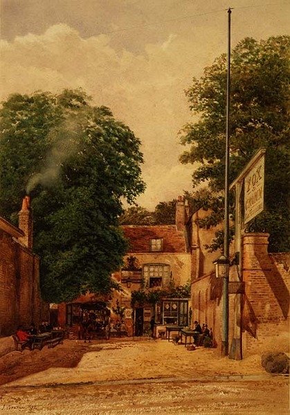 Lis i Korona, Highgate autorstwa John Crowther