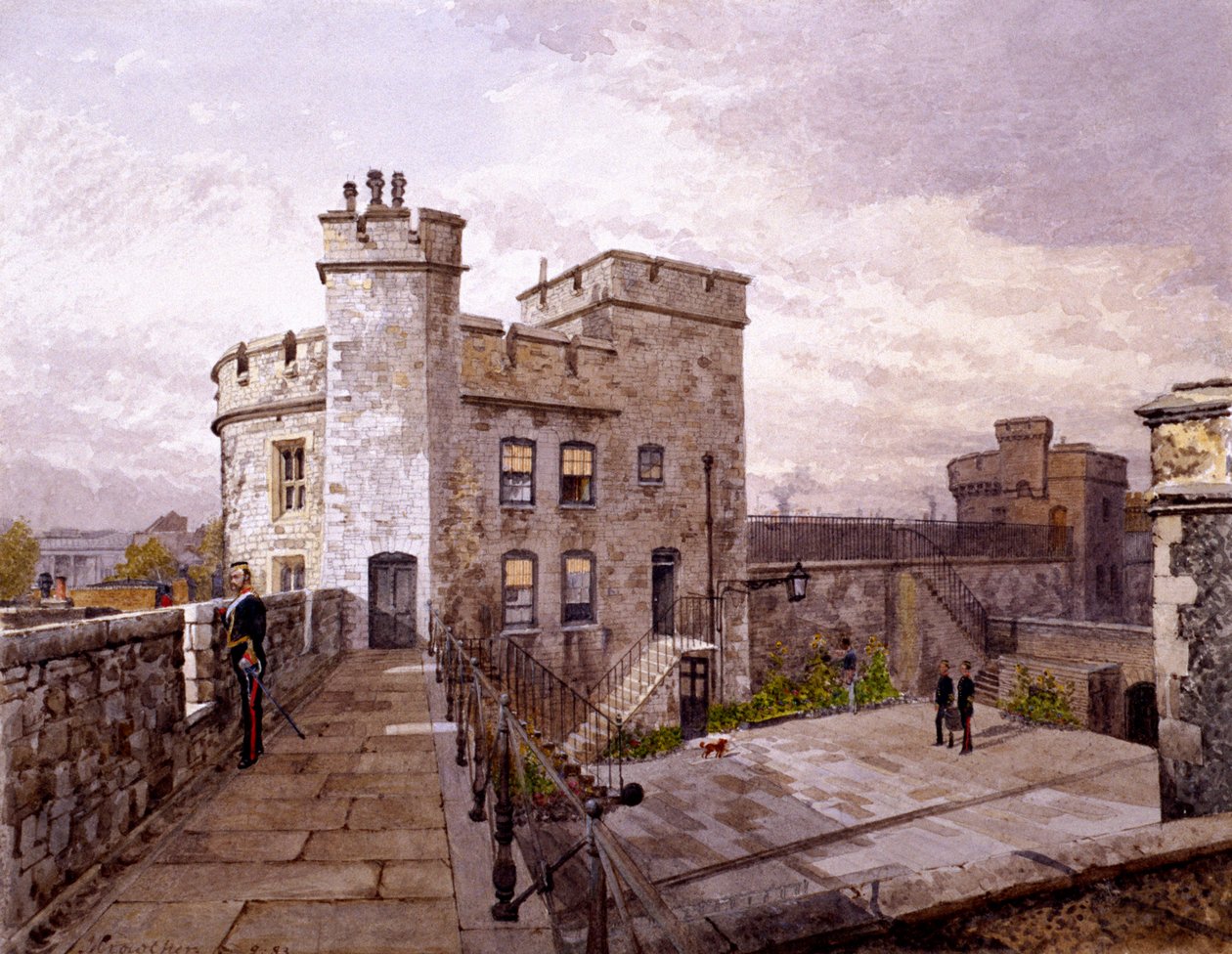 Tower of London, Londyn, 1883 autorstwa John Crowther
