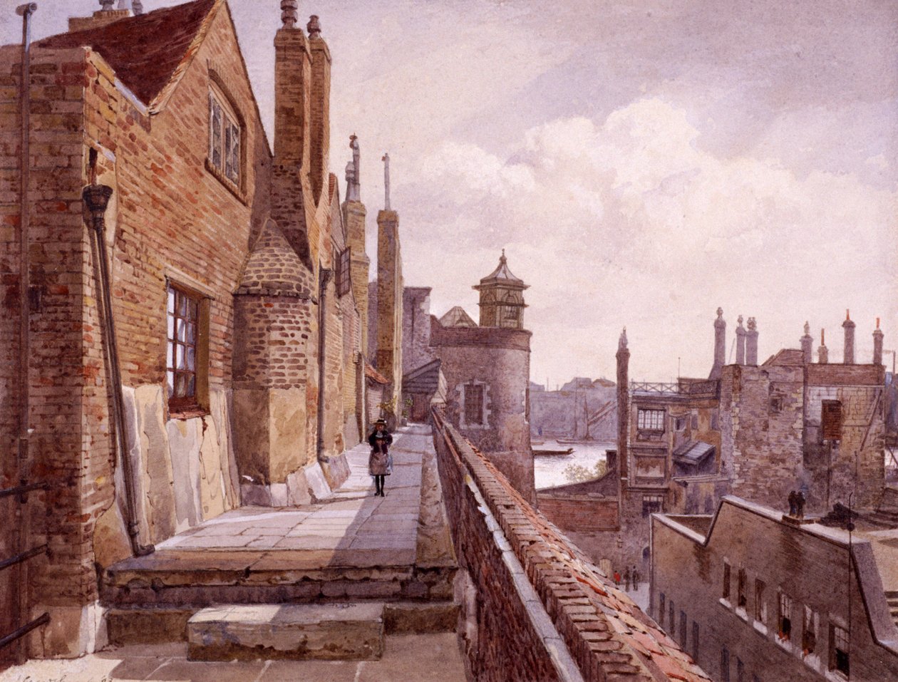 Tower of London, Londyn, 1883 autorstwa John Crowther