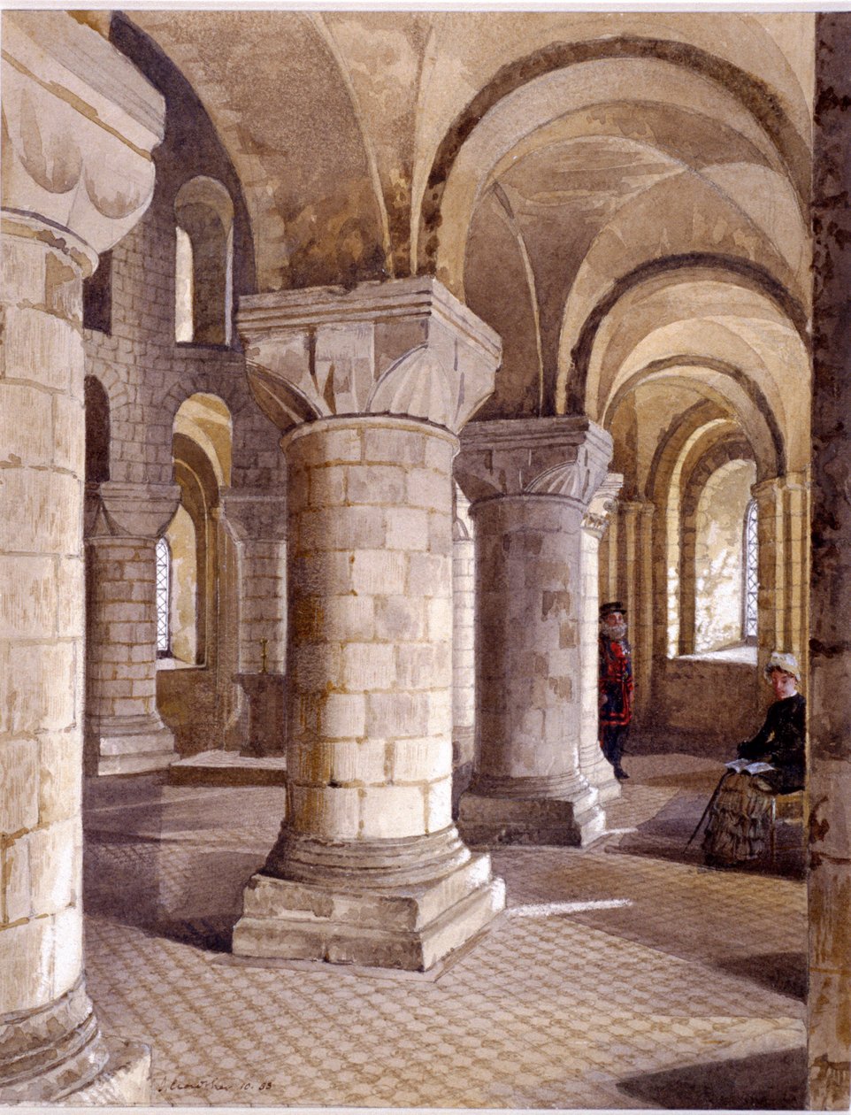 Tower of London, Londyn, 1883 autorstwa John Crowther