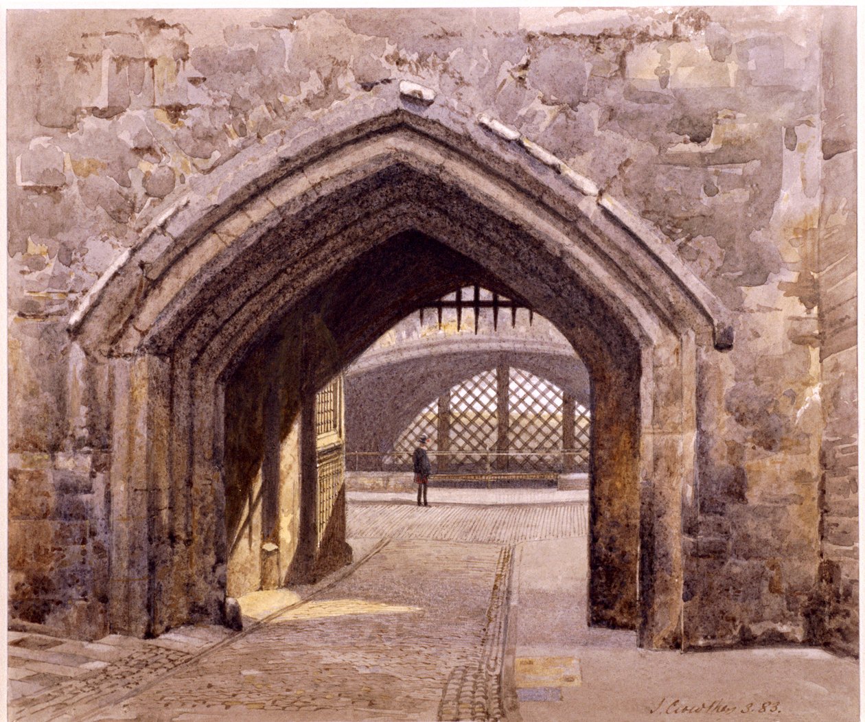 Tower of London, Londyn, 1883 autorstwa John Crowther