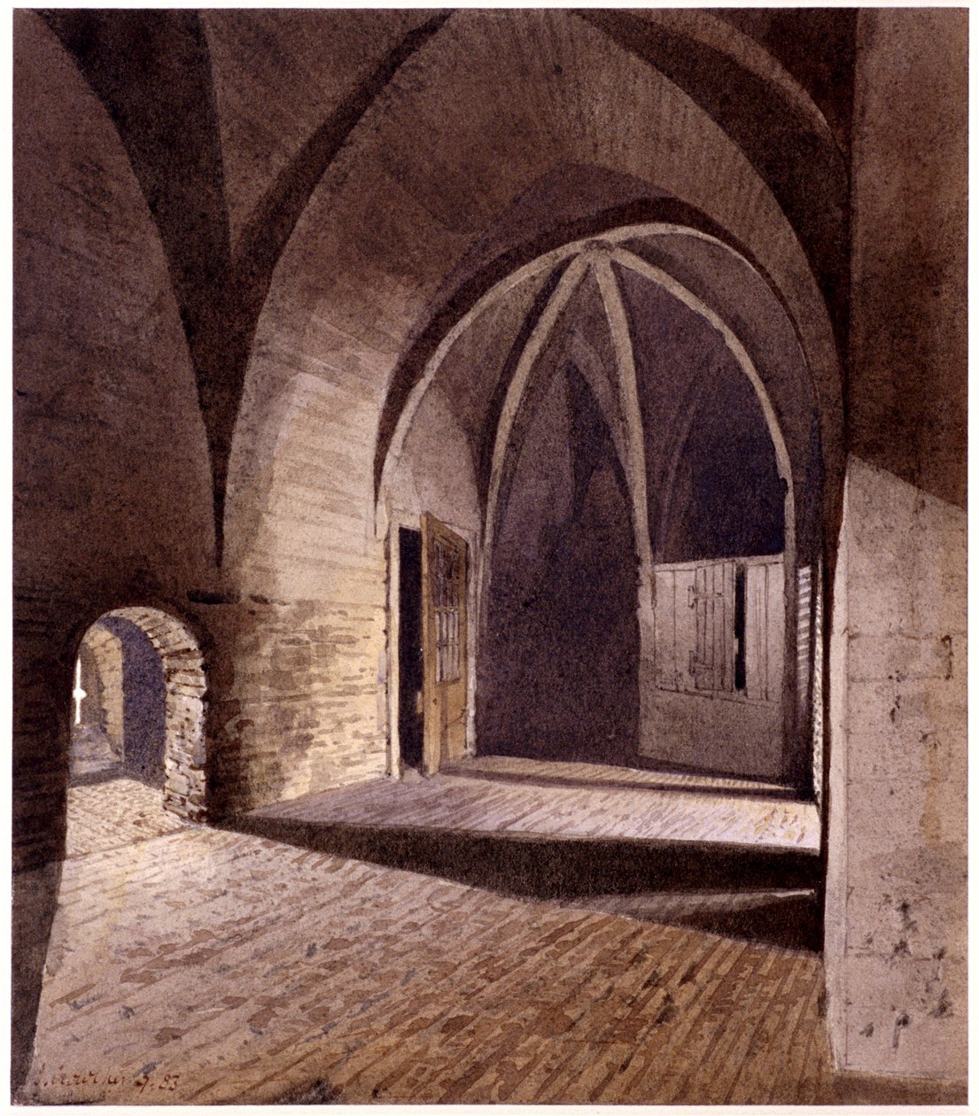 Tower of London, Londyn, 1883 autorstwa John Crowther