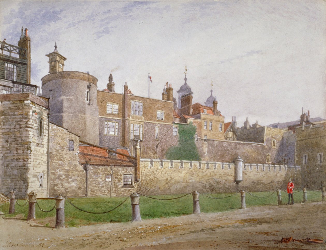 Tower of London, Stepney, Londyn, 1883 autorstwa John Crowther