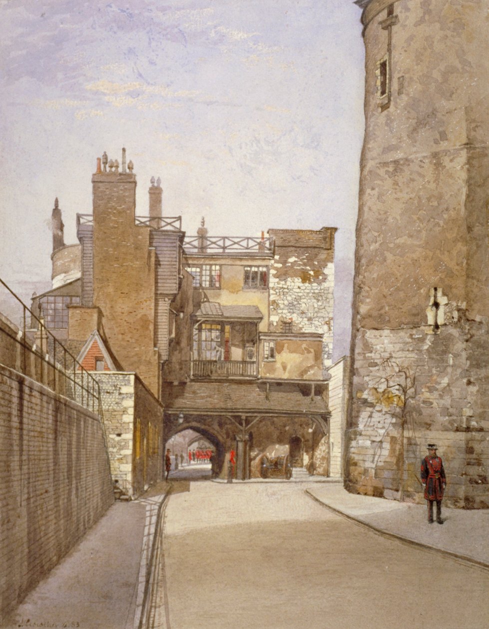 Tower of London, Stepney, Londyn, 1883 autorstwa John Crowther