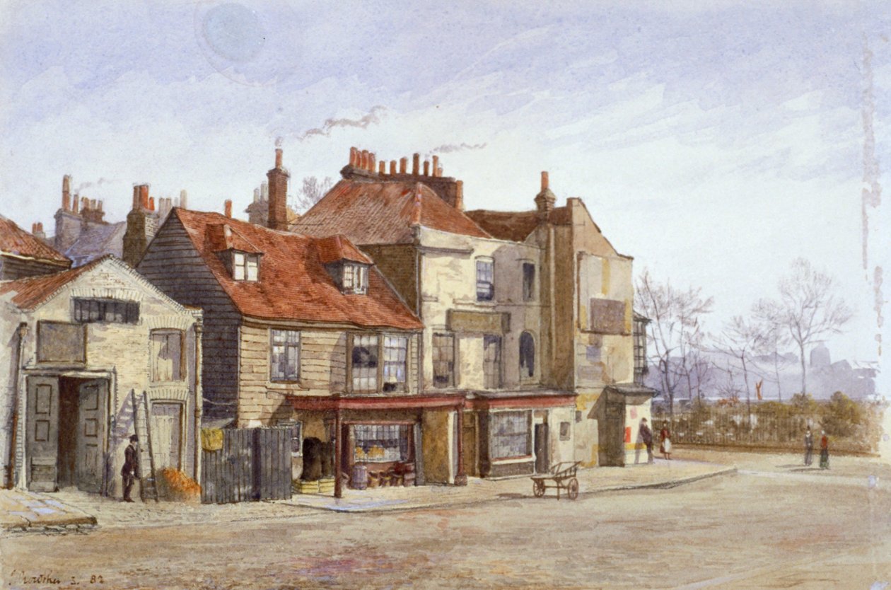 Widok na Lawrence Street, Chelsea, Londyn, 1882 autorstwa John Crowther