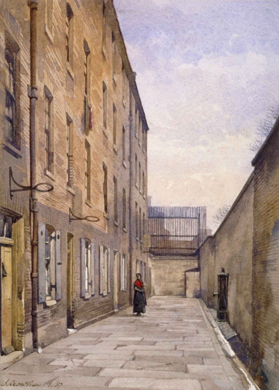 Widok Marshalsea Place, Southwark, Londyn, 1887 autorstwa John Crowther