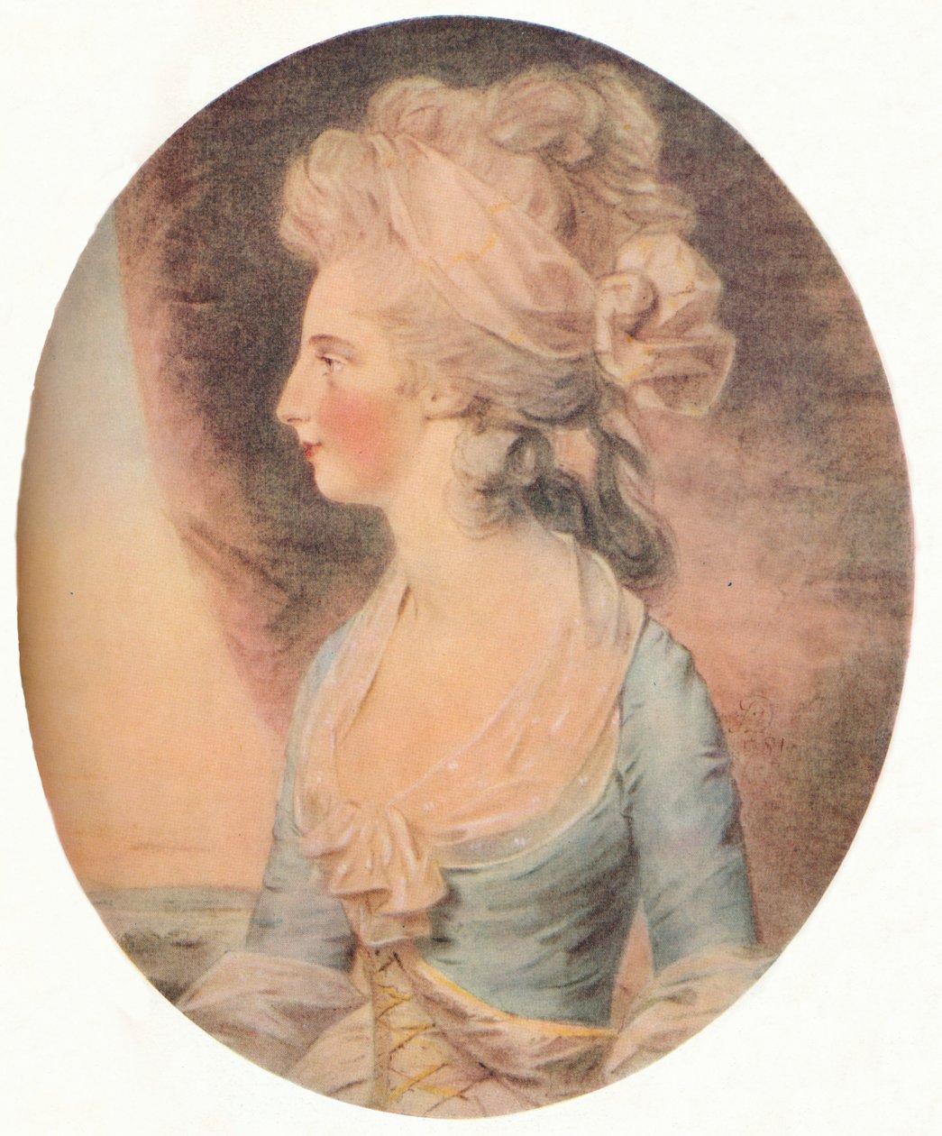 Maria Izabela, księżna Rutland, c1781 autorstwa John Downman
