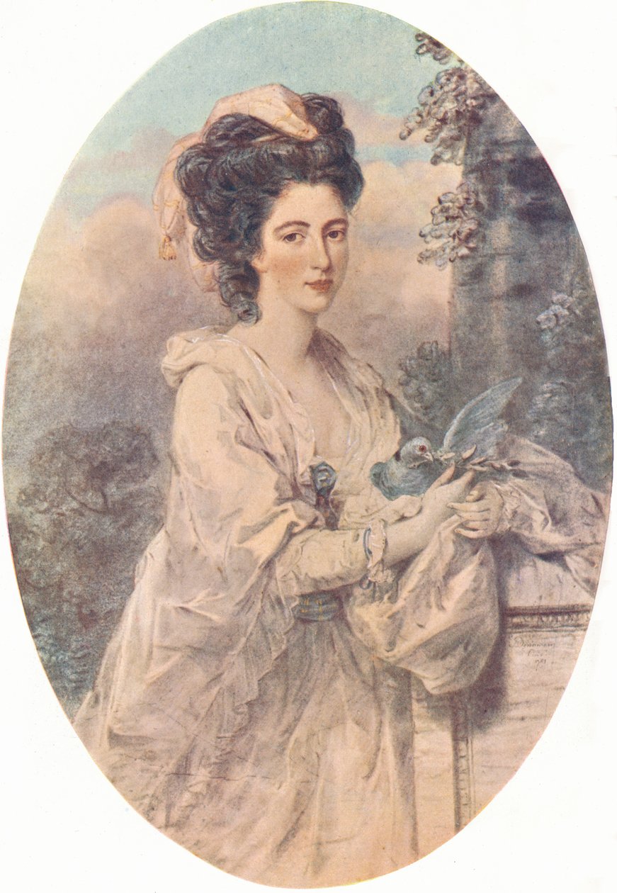 Panna Izabela Hunter, 1781, 1907 autorstwa John Downman