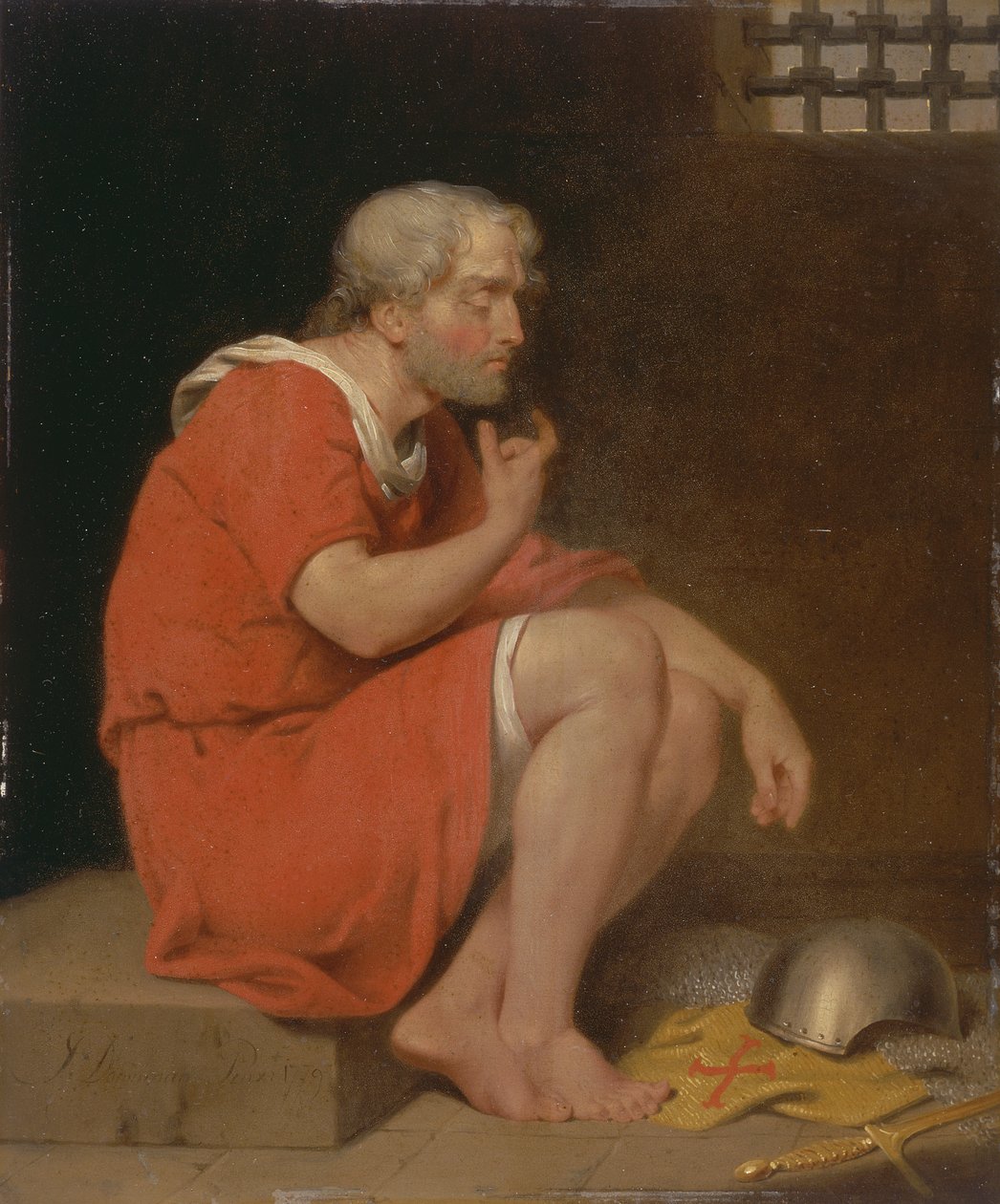 Robert, książę Normandii, w więzieniu autorstwa John Downman