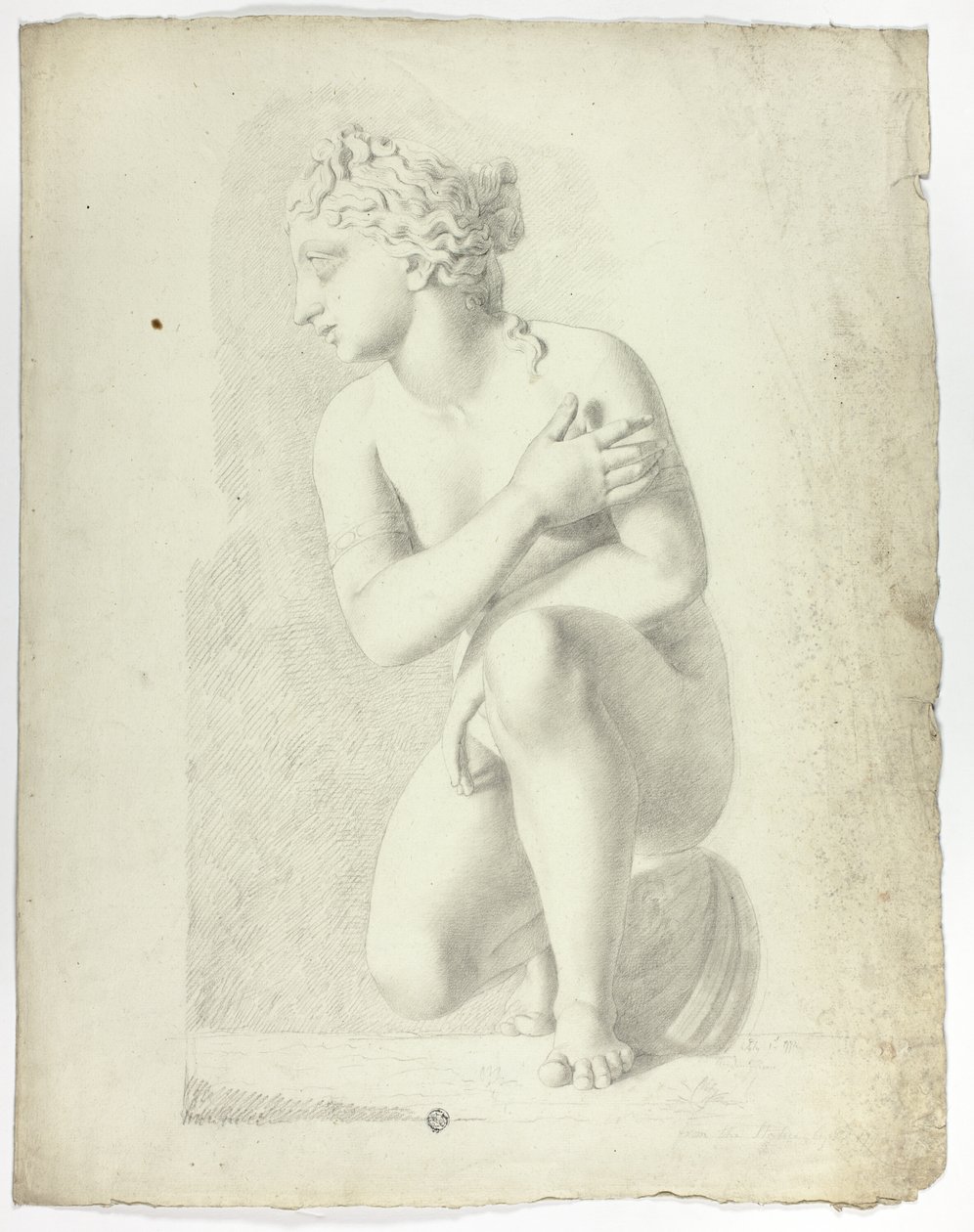 Statua Przyczajonej Wenus autorstwa John Downman