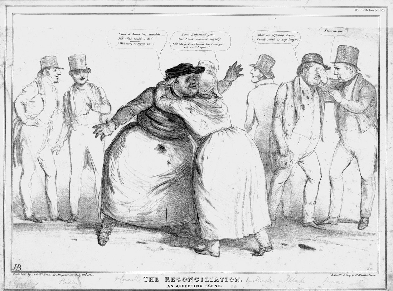 „Pojednanie. Scena afektywna”, 1834. autorstwa John Doyle