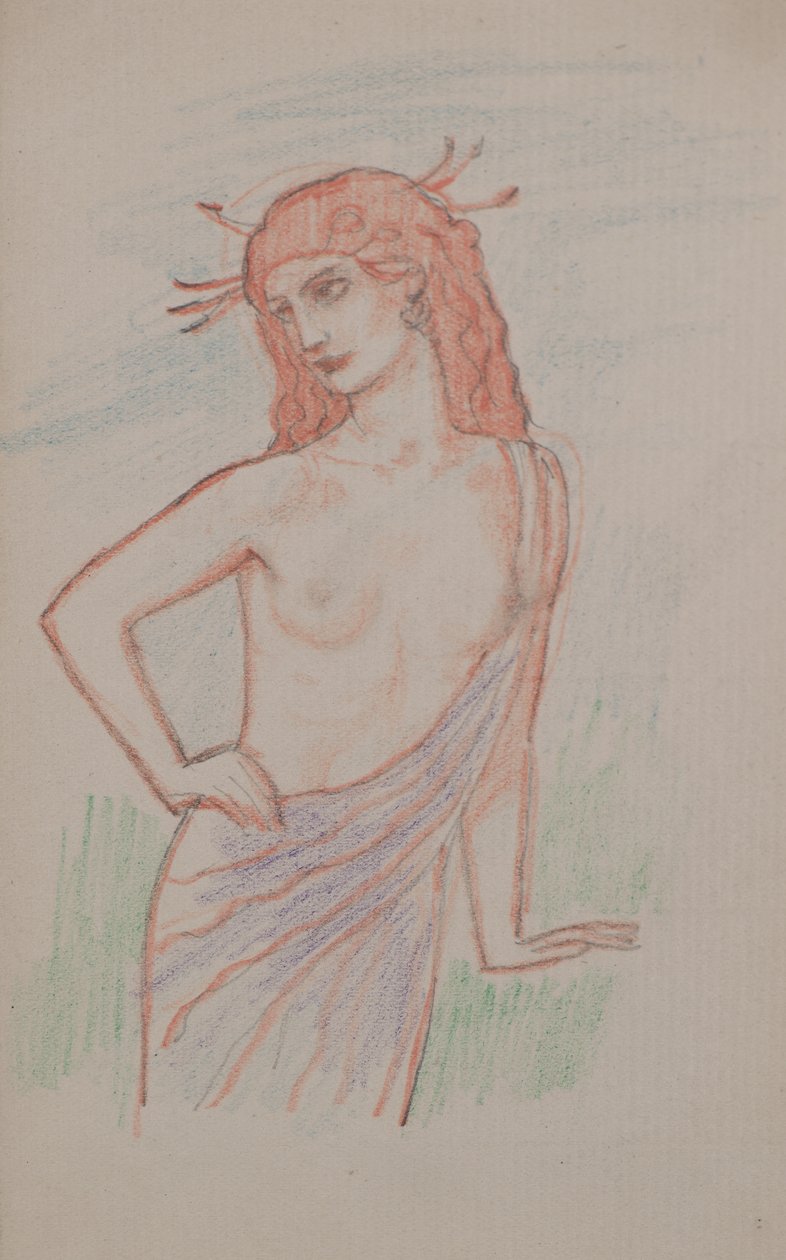 Bez tytułu [figura kobieca] (ołówek) autorstwa John Duncan