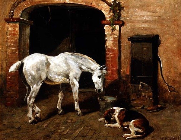 Szare picie z wiadra autorstwa John Emms