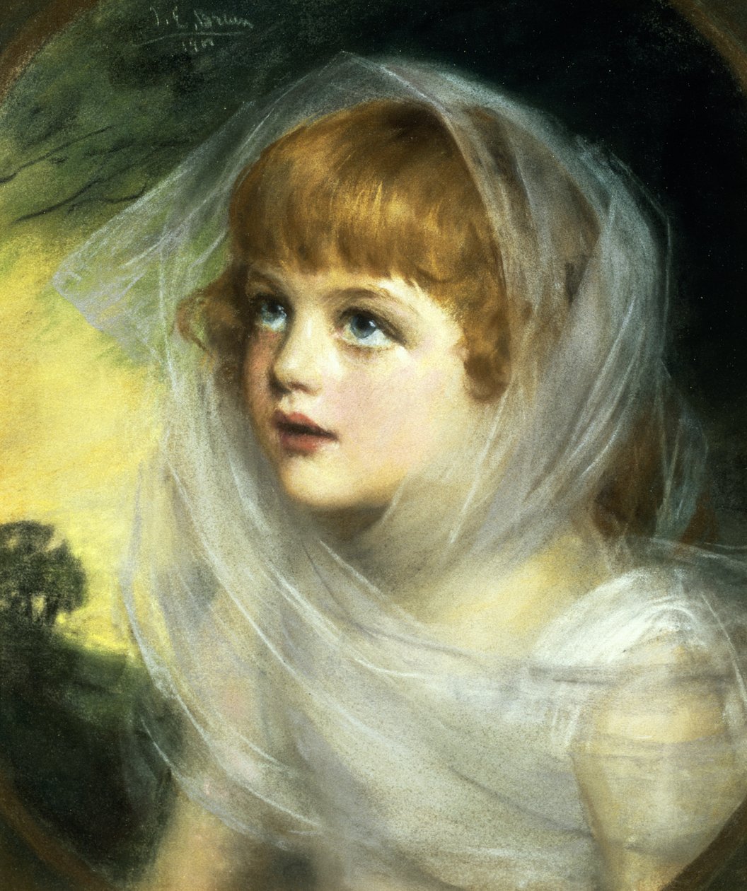Prostota i niewinność, 1900 (pastel) autorstwa John Ernest Breun
