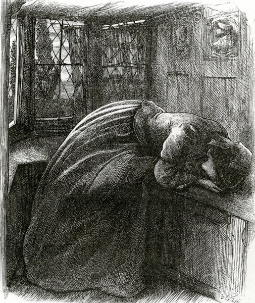 Mariana z wierszy Tennysona autorstwa John Everett (after) Millais